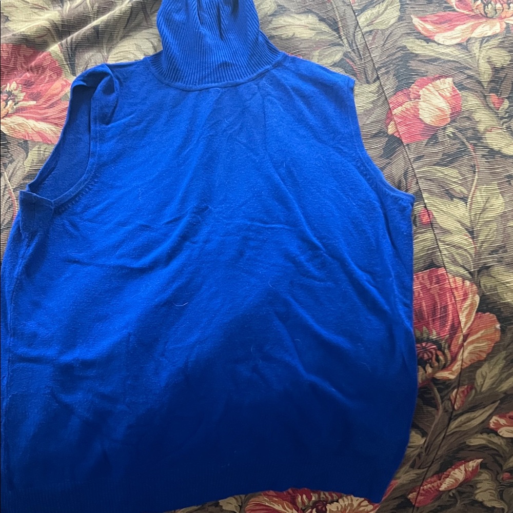 Cable & Gauge Royal Blue Sleeveless Top